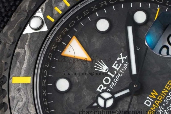 Black Nylon Black Dial Submariner Yellow 1:1 DIW Edition VS3135 on Best VSF Strap Carbon 0108